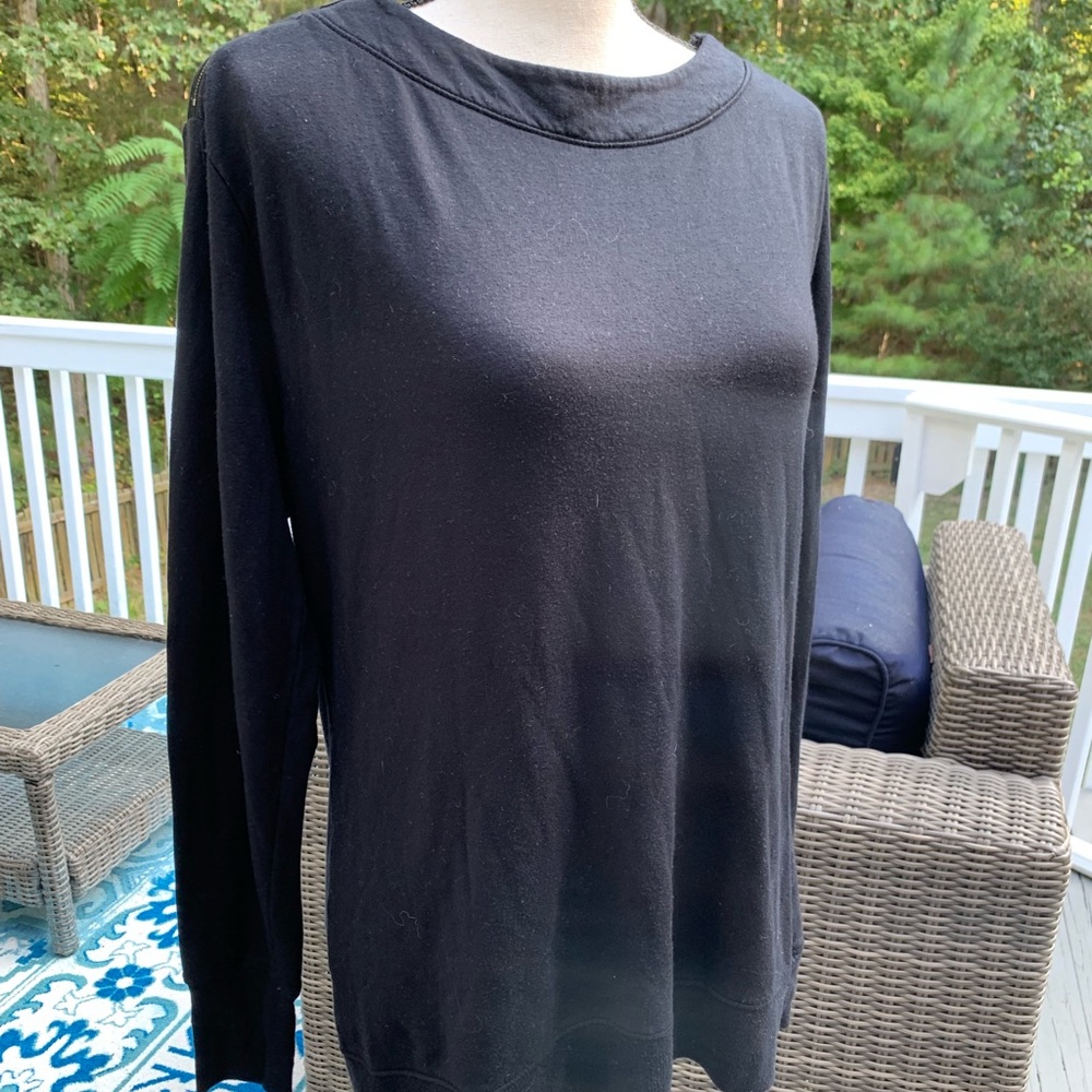 Athleta Zip Shoulder Sweatshirt